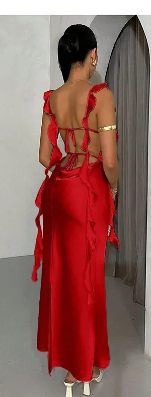 SheIn Maxi Backless Maxi Dress thumbnail 3