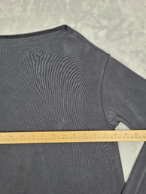 Lululemon Drapey Softstreme Off-The-Shoulder Long-Sleeve Shirt Black Size M thumbnail 4