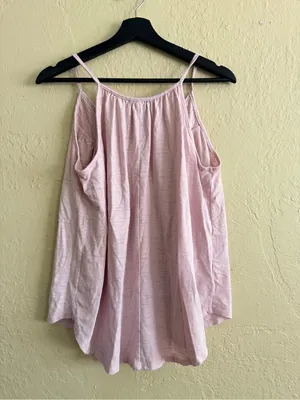 Maurices Light Blush Pink Lace-Trim Camisole Tank thumbnail 3