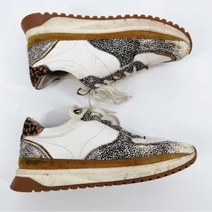Madewell Kickoff Trainer Sneakers in Leather‎ and Spot Mix Calf Hair 9.5 thumbnail 11