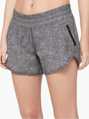 Lululemon Tracker Short 4" Heather Lux Multi Black size 4 W7AT8S thumbnail 1