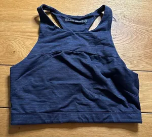 Outdoor voices navy sports bra small thumbnail 1