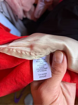 Coldwater Creek Vibrant Red Open-Front Blazer 100% Linen size 14 thumbnail 3