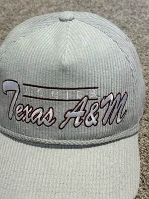 ’47 Brand Texas A&M Pale Gray Gridiron Hitch Corduroy Hat thumbnail 6