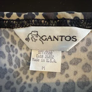 NEW Vintage Gantos Mini Skirt M Leopard Print Deadstock Made in USA 90s Mobb thumbnail 5