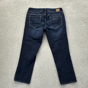 American Eagle Artist Crop Ankle Jeans Low Rise Stretch Straight Women's 10 x 26 thumbnail 3