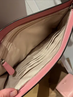 Coach Metallic Woven Leather Clutch Pink & Rose Gold thumbnail 7