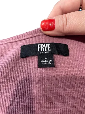 Frye Smocked Top Midi Dress Pink Size L Summer Vacation Coastal Beach Bohemian thumbnail 3