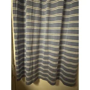 J. Jill‎ Women's Size L Blue Black and White Striped Maxi Dress Short Sleeve thumbnail 4