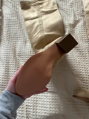 Tall Suede Heeled Boots Tan Size 9 thumbnail 7