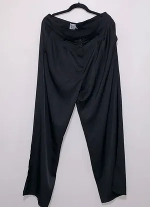 Princess Polly xx women silk like high waisted ankle wide leg trouser pant sz 10 thumbnail 1