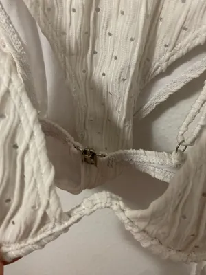 Swimsuit bikini set with cover up White thumbnail 2