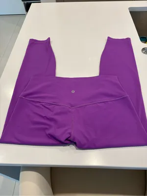Lululemon Unlimit High-Rise Purple Nulu Yoga Leggings size 12, W5DRIS. thumbnail 4