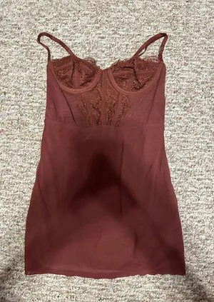 Urban Outfitters Brown Corset Mini Dress thumbnail 4