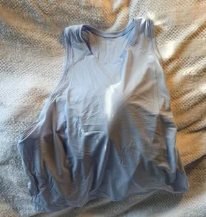 NWT Athleta GRID KNIT SINGLET tank top, size large thumbnail 1