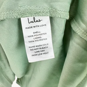 Lulus Cutest Icon Sage Green Embroidered Off-the-Shoulder Mini Dress Small NWT thumbnail 9