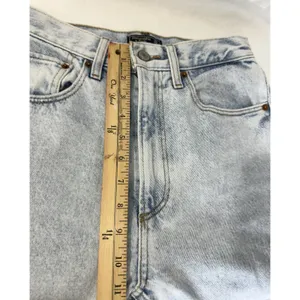Abercrombie & Fitch Ultra High Rise Crop Wide Leg Jeans Women’s 0R/25 Frayed Hem thumbnail 12