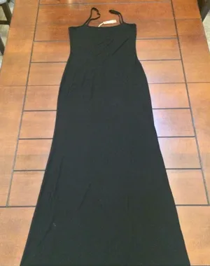 NWT Skims black ribbed maxi dress xl thumbnail 1