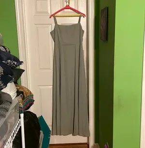 Show Me Your Mumu Lauren Tie Maxi Dress in Deep Sage Chiffon $148 NWT XXL thumbnail 3