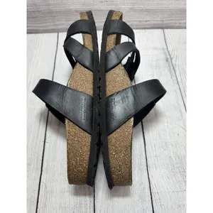 BIRKENSTOCK Franca Triple Strap Slide Sandals EU 42 Black thumbnail 5