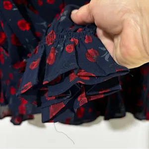 Reformation x Nara Smith Rose Print Blouse thumbnail 5