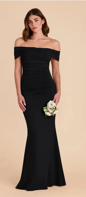 Birdy Grey black bridesmaid dress thumbnail 1