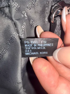 Michael Kors Gray & Black Saffiano Leather Medium Satchel thumbnail 2