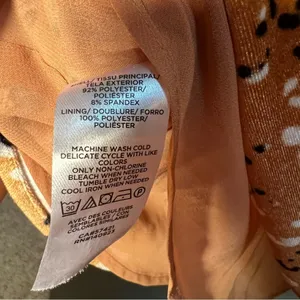Loft Women's Size Medium Sleeveless V-Neck Top‎ Velour Velvet Tan Animal Print thumbnail 8