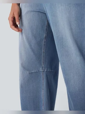Halara Flex™ Mid Rise Barrel Leg Washed Casual Jeans thumbnail 6