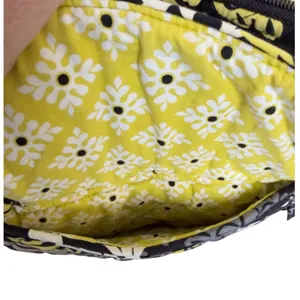 Vera Bradley Backpack Retired Baroque Yellow‎ Black Quilted Cotton Bag thumbnail 7
