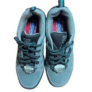 Skechers Work Shoes Womens Size 7 Blue Gray Composite Safety Toe Memory Foam PPE thumbnail 4