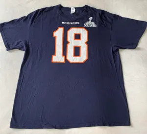 Denver Broncos Manning BLUE T thumbnail 1