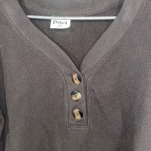 Pact thermal waffle Henley pullover xs thumbnail 7