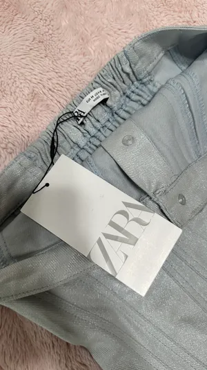 ZARA Jean Strapless Shirt thumbnail 4