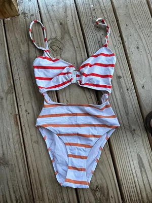 Solid and Striped Esme cutout one piece swimsuit thumbnail 2