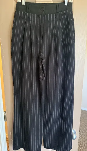 BOOHOO Pin Stripe Pants thumbnail 1