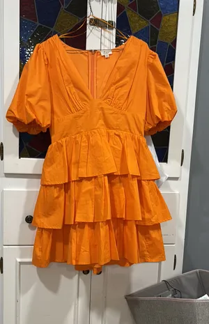 Lena dress Orange Size M thumbnail 1