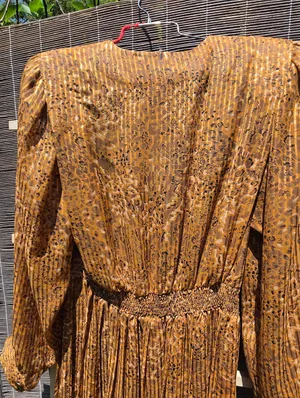 vintage 1980s Leslie Fay sheer animal-print midi dress 10 thumbnail 12