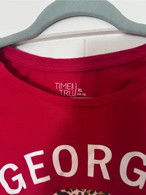 Georgia Bulldogs Women Long Sleeve Tshirt XL - Time and Tru thumbnail 2