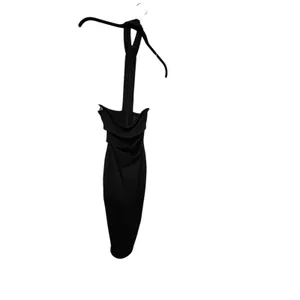 Revolve Nookie Black Frankie Cut Out Bodycon Midi Cocktail Dress Size XS thumbnail 2