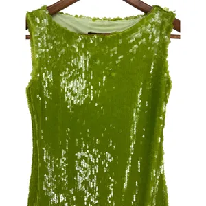 Kim Shui Lime Green Sequin‎ Embellished Mini Dress Size XS NWT thumbnail 5