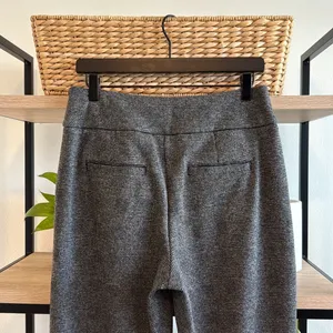 CAbi #3740 Bond High-Rise Gray Plaid Wide Leg Dress Pant Trouser, 8 thumbnail 8