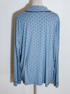State of Day Blue Print Pajama Set Size XL thumbnail 3