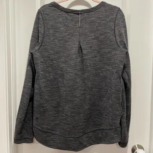 Lululemon Exhalation Pullover II in Heather Marled Black Size 12 thumbnail 5