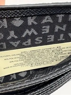 Kate Spade Black Blingbling Small Wallet Slim Card Holder 4.25”x3” New No Tags thumbnail 7