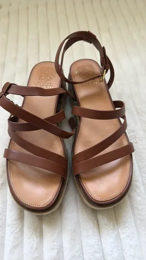 Vince Camuto Brown Platform Sandal Wedge thumbnail 6