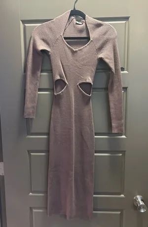Abercrombie Midi Cut Out Sweater Dress thumbnail 2