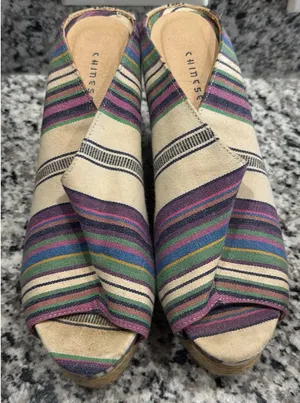 Vintage Chinese Laundry platform wedge thumbnail 4