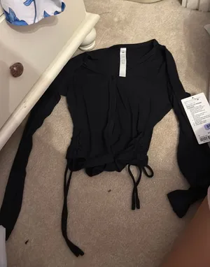 Lululemon side cinch ribbed cardigan thumbnail 1