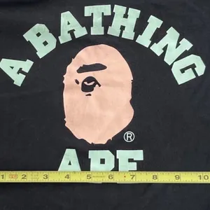 Vintage A Bathing Ape BAPE Logo Pink Green T-Shirt Women’s Size Small thumbnail 4